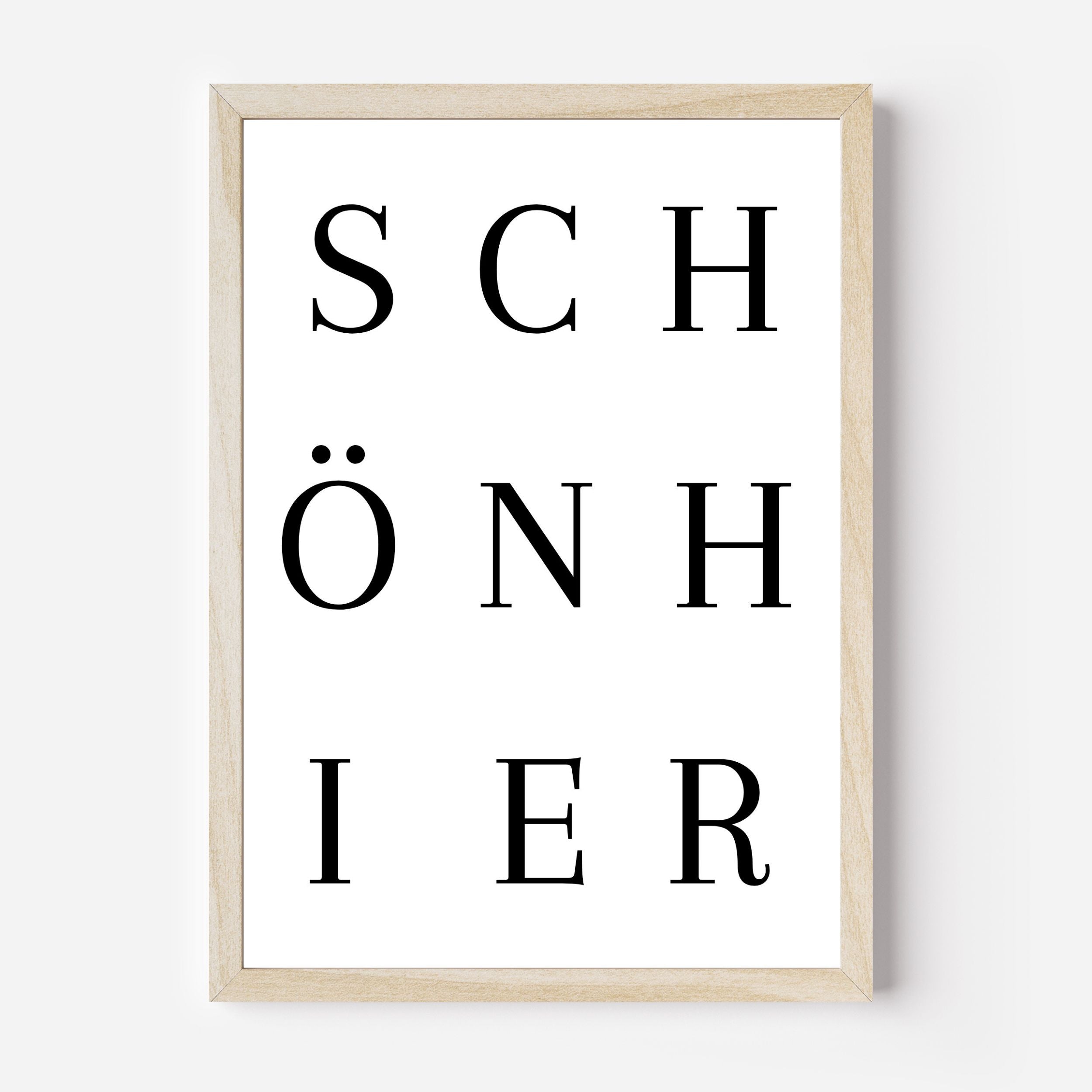 Schön Hier Poster | Typografie