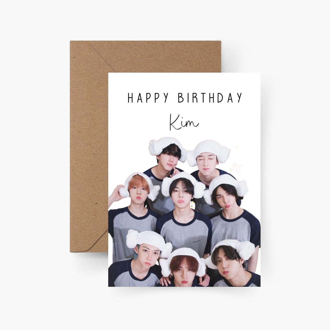 Geburtstagskarte Stray Kids personalisiert mit Namen A6