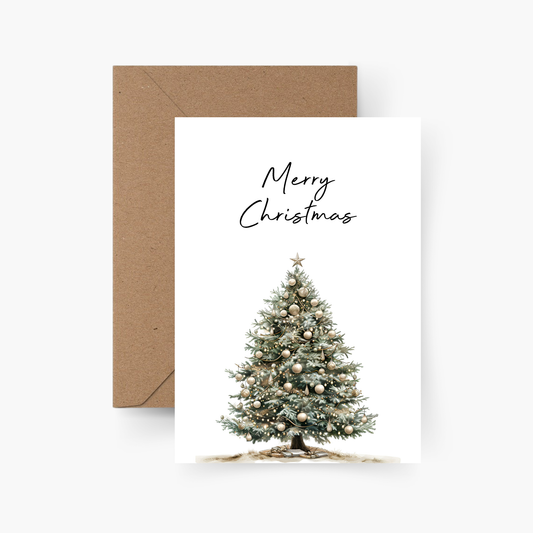 Weihnachtskarte Merry Christmas A6