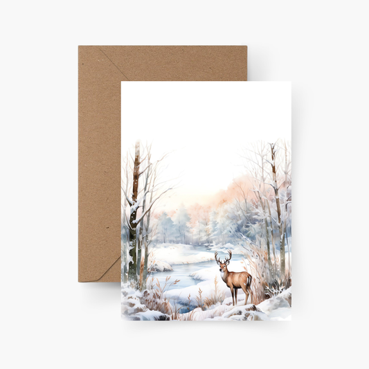 Weihnachtskarte Winter A6