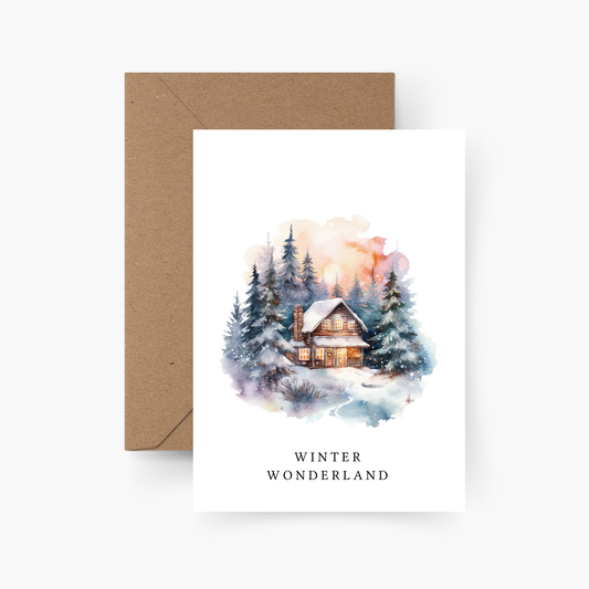 Weihnachtskarte Winter Wonderland A6