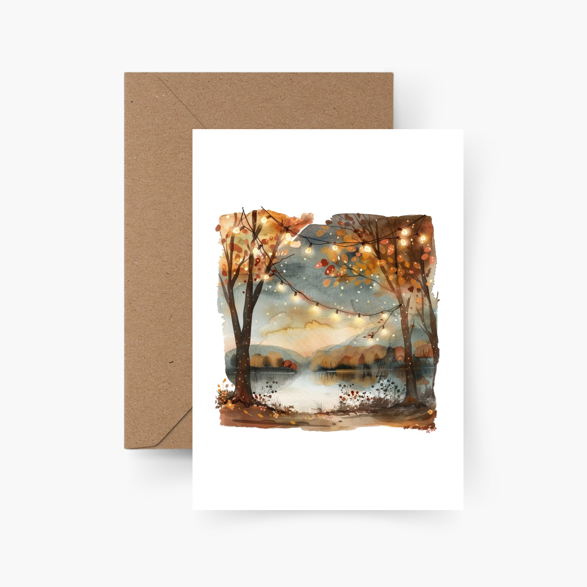 Karte Herbstabend A6