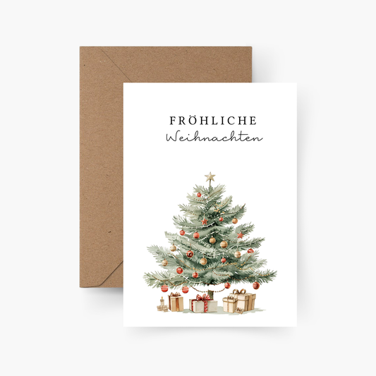 Weihnachtskarte Fröhliche Weihnachten A6