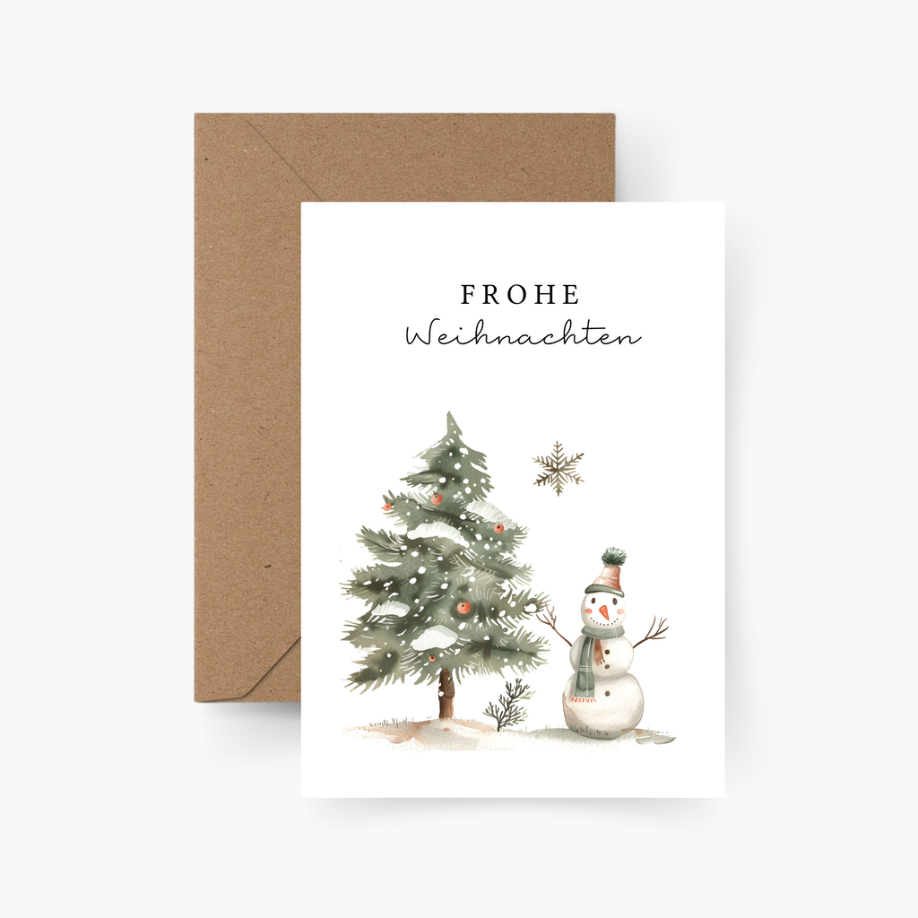 Weihnachtskarte Frohe Weihnachten A6