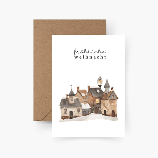Weihnachtskarte fröhliche Weihnacht A6