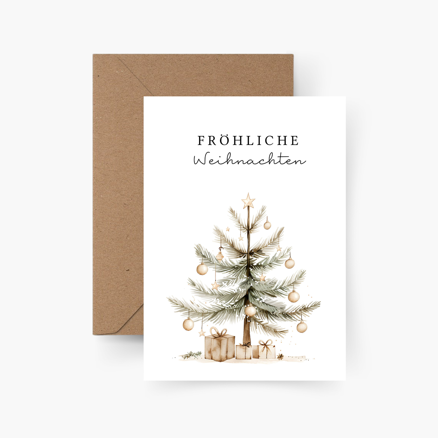 Weihnachtskarte fröhliche Weihnachten A6