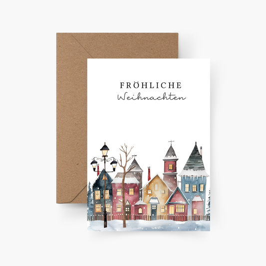 Weihnachtskarte fröhliche Weihnachten A6