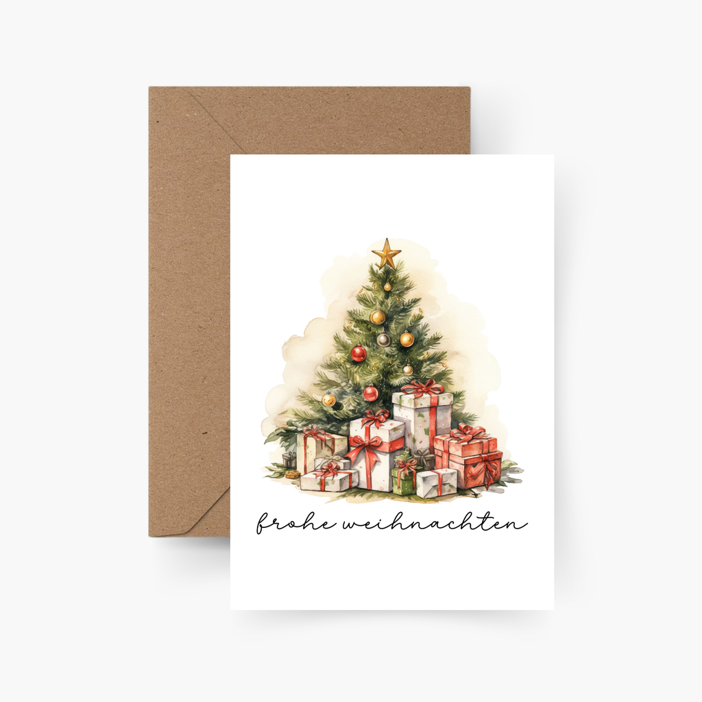 Weihnachtskarte Frohe Weihnachten A6