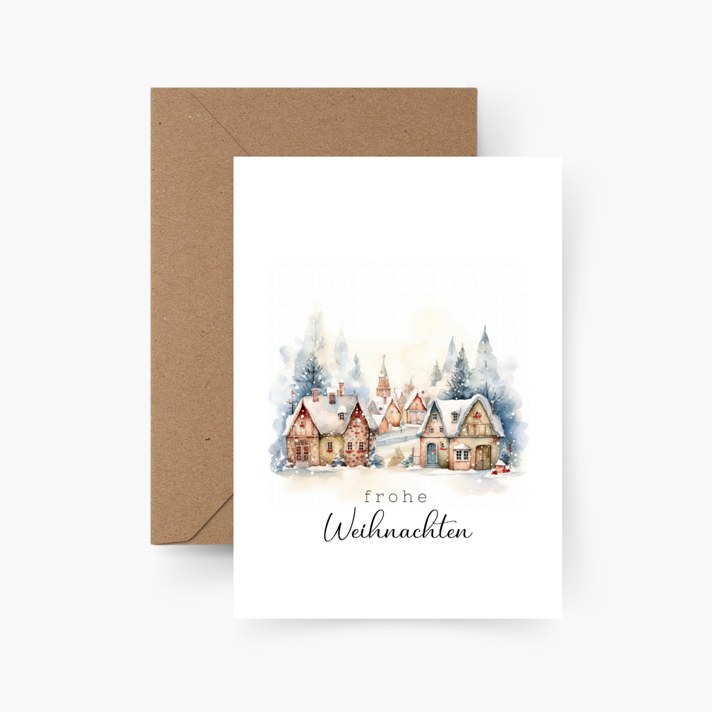 Weihnachtskarte Frohe Weihnachten A6