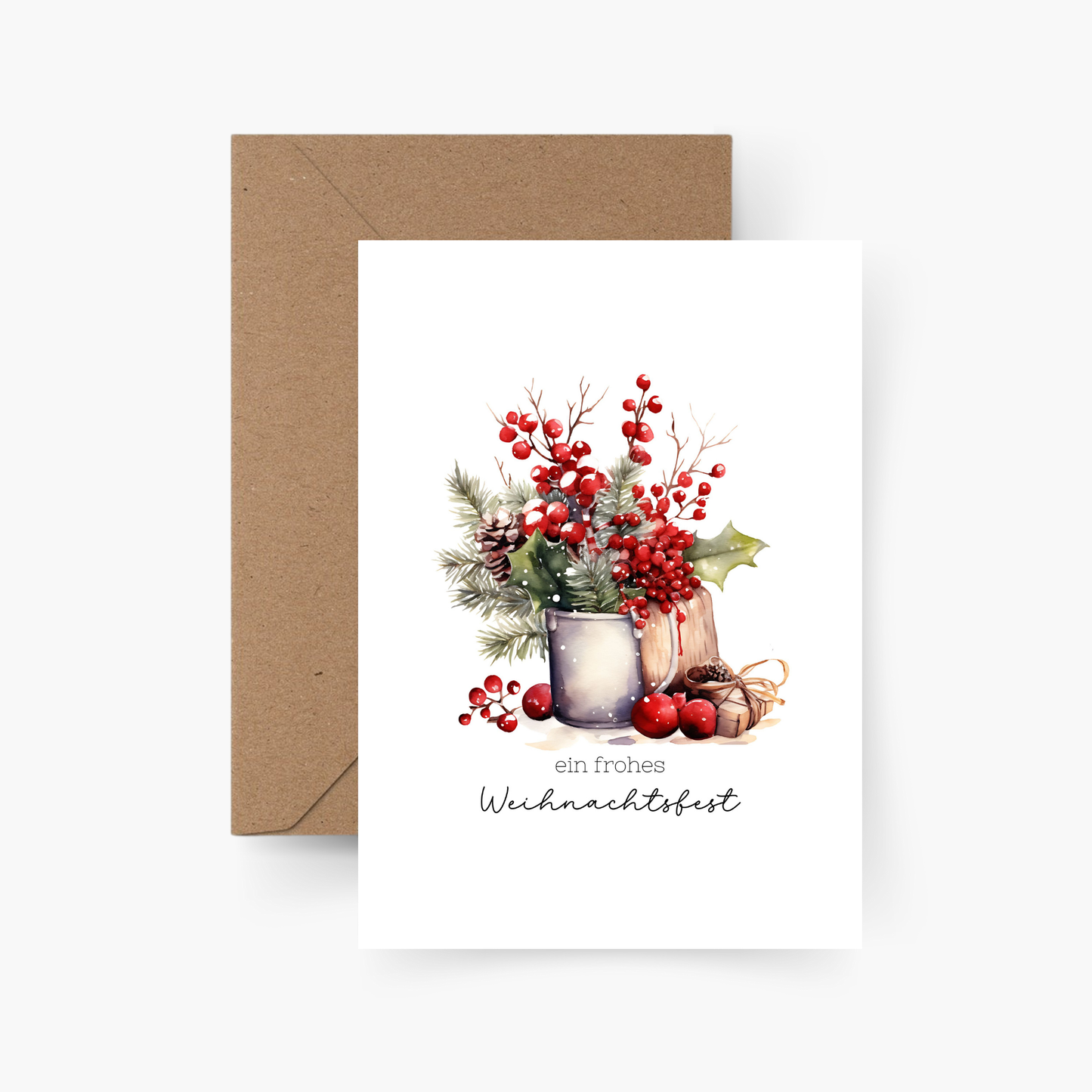 Weihnachtskarte "Ein frohes Weihnachtsfest"
